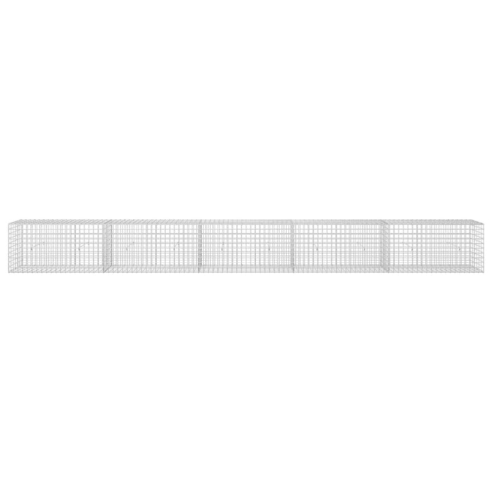 Gabion cu sârmă de 3,5 mm și plasă de 5x5 cm 500x30x50 cm WALTI