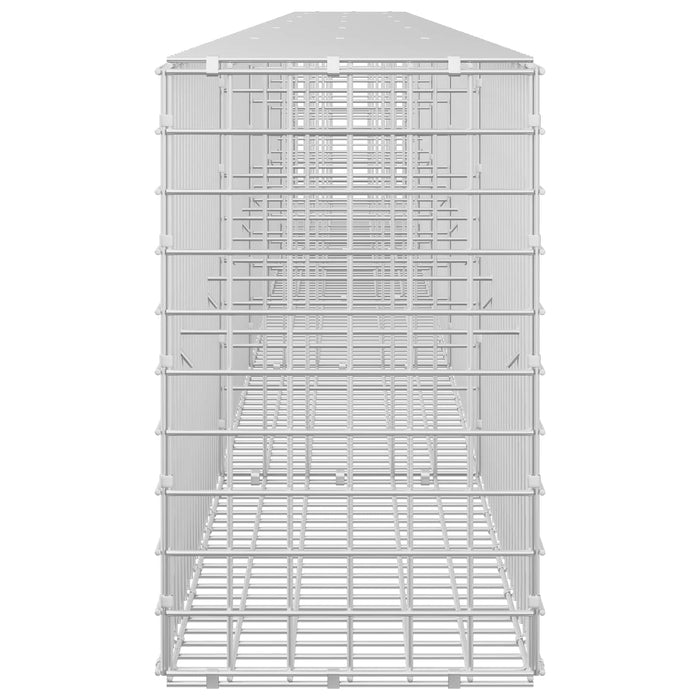 Gabion cu sârmă de 3,5 mm și plasă de 5x5 cm 550x30x50 cm WALTI