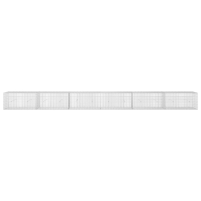 Gabion cu sârmă de 3,5 mm și plasă de 5x5 cm 600x30x50 cm WALTI