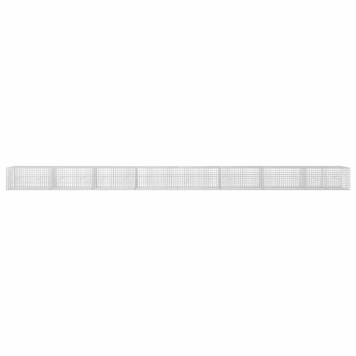 Gabion cu sârmă de 3,5 mm și plasă de 5x5 cm 800x30x50 cm WALTI