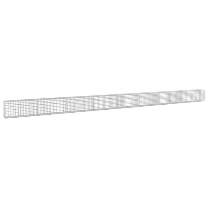 Gabion cu sârmă de 3,5 mm și plasă de 5x5 cm 850x30x50 cm WALTI