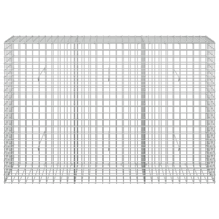 Gabion cu sârmă de 3,5 mm și plasă de 5x5 cm 150x30x100 cm WALTI