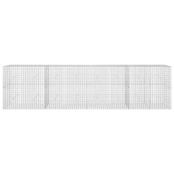 Gabion cu sârmă de 3,5 mm și plasă de 5x5 cm 400x30x100 cm WALTI
