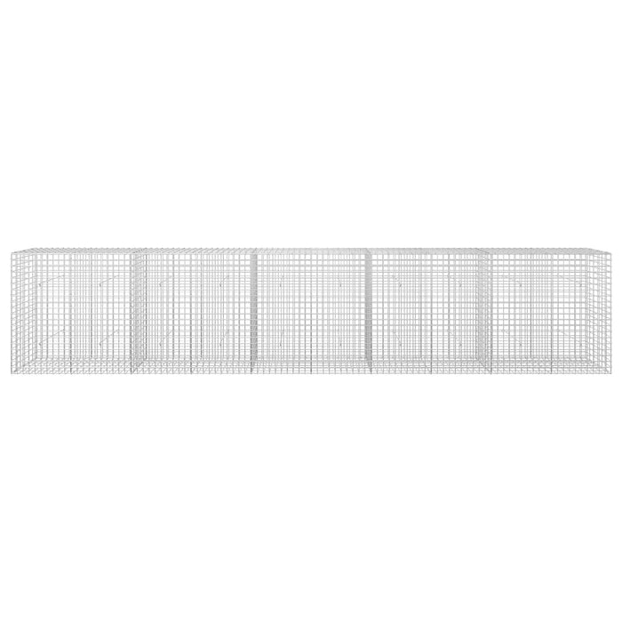 Gabion cu sârmă de 3,5 mm și plasă de 5x5 cm 500x30x100 cm WALTI
