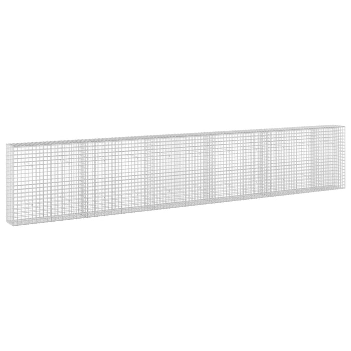 Gabion cu sârmă de 3,5 mm și plasă de 5x5 cm 550x30x100 cm WALTI