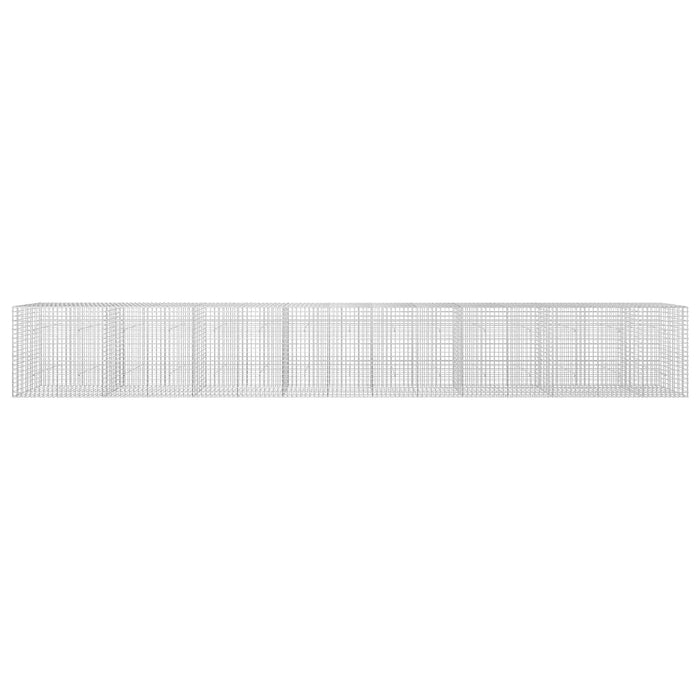 Gabion cu sârmă de 3,5 mm și plasă de 5x5 cm 750x30x100 cm WALTI