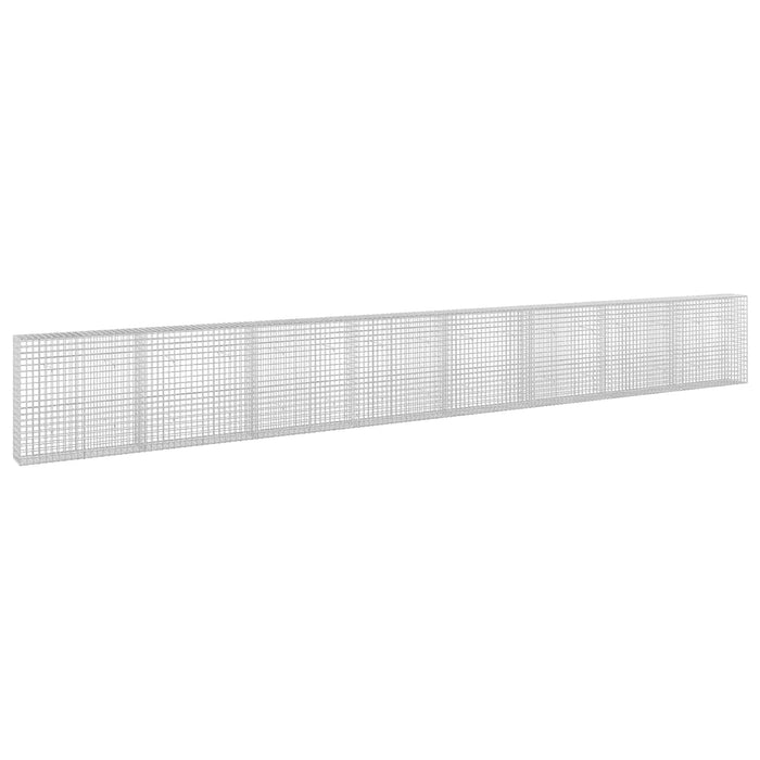Gabion cu sârmă de 3,5 mm și plasă de 5x5 cm 800x30x100 cm WALTI