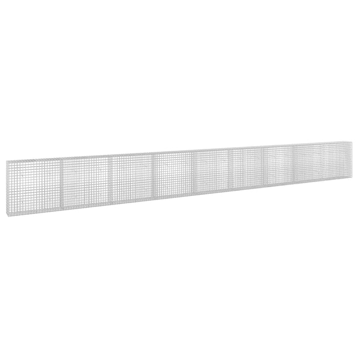 Gabion cu sârmă de 3,5 mm și plasă de 5x5 cm 900x30x100 cm WALTI