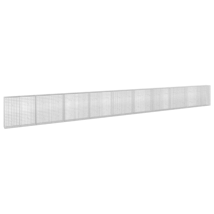 Gabion cu sârmă de 3,5 mm și plasă de 5x5 cm 950x30x100 cm WALTI