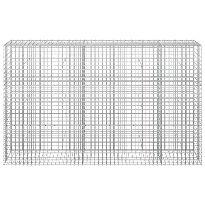 Gabion cu sârmă de 3,5 mm și plasă de 5x5 cm 250x30x150 cm WALTI