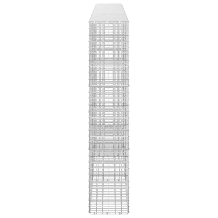 Gabion cu sârmă de 3,5 mm și plasă de 5x5 cm 350x30x150 cm WALTI