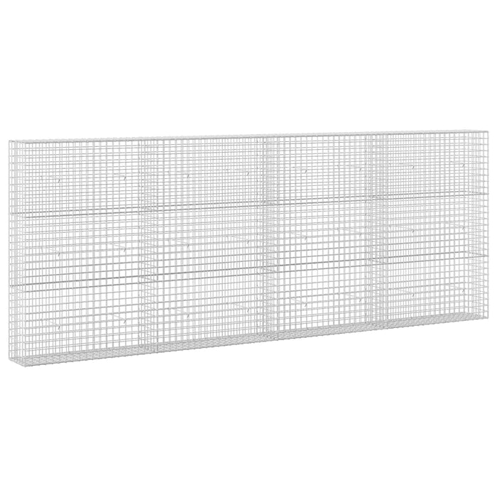 Gabion cu sârmă de 3,5 mm și plasă de 5x5 cm 400x30x150 cm WALTI