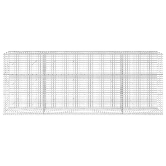 Gabion cu sârmă de 3,5 mm și plasă de 5x5 cm 400x30x150 cm WALTI