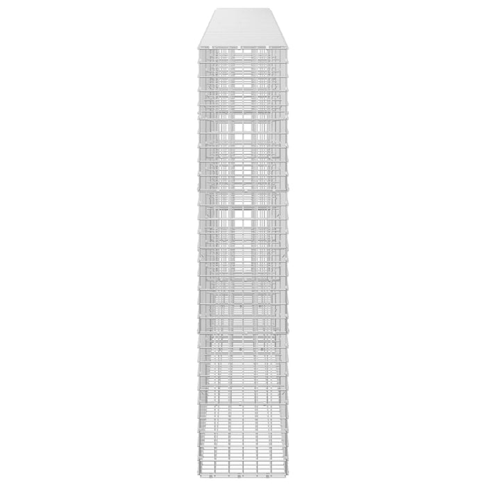 Gabion cu sârmă de 3,5 mm și plasă de 5x5 cm 400x30x150 cm WALTI