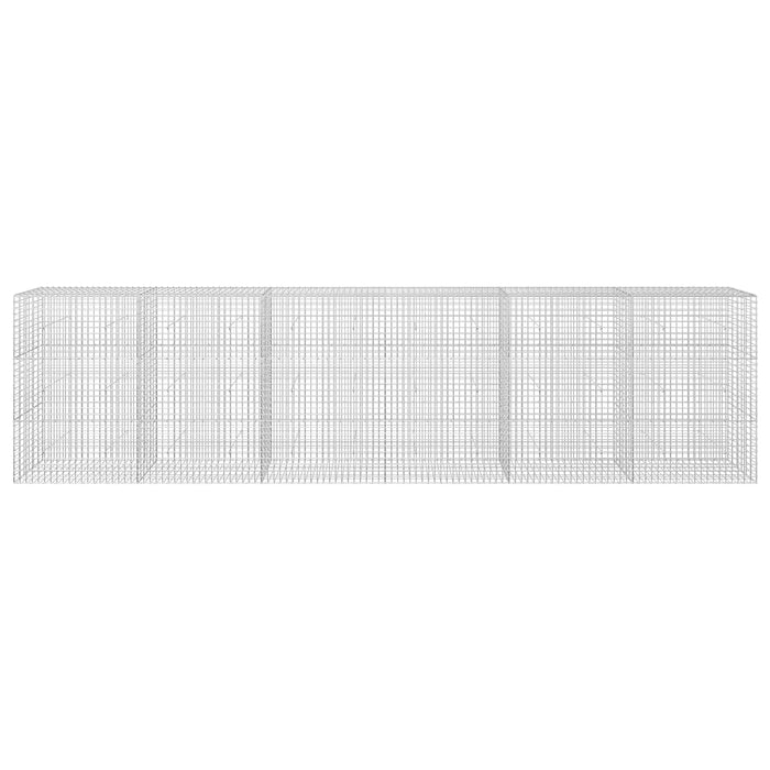 Gabion cu sârmă de 3,5 mm și plasă de 5x5 cm 600x30x150 cm WALTI