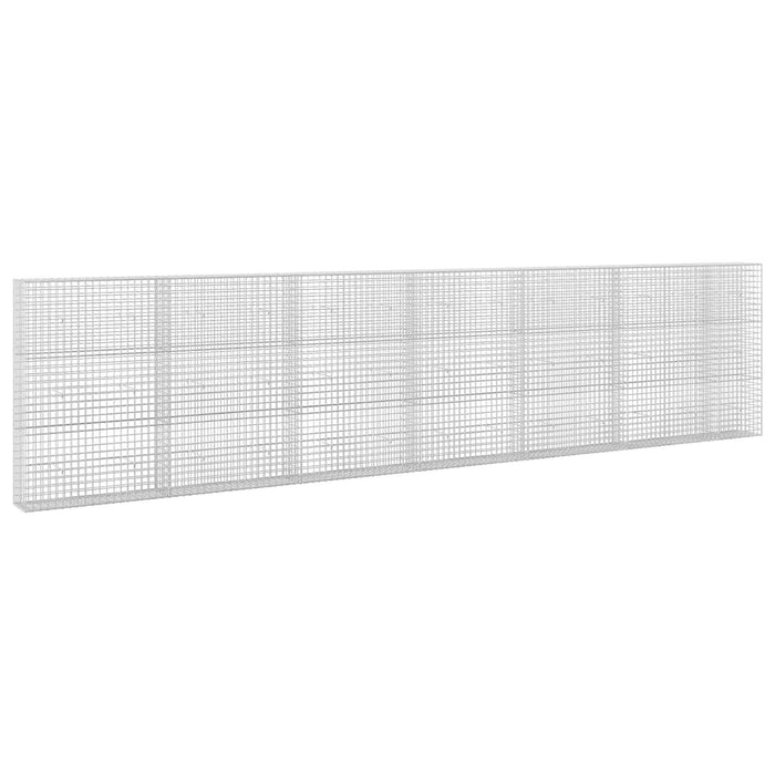 Gabion cu sârmă de 3,5 mm și plasă de 5x5 cm 650x30x150 cm WALTI