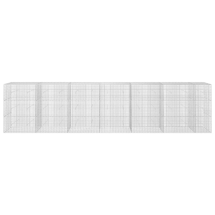 Gabion cu sârmă de 3,5 mm și plasă de 5x5 cm 650x30x150 cm WALTI