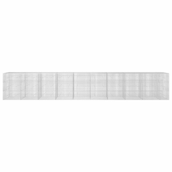 Gabion cu sârmă de 3,5 mm și plasă de 5x5 cm 950x30x150 cm WALTI