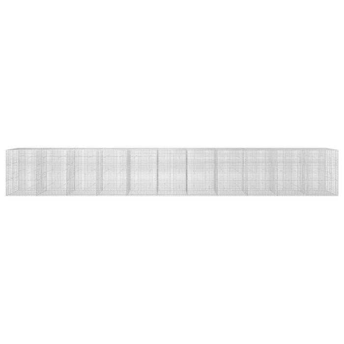Gabion cu sârmă de 3,5 mm și plasă de 5x5 cm 1100x30x150 cm WALTI