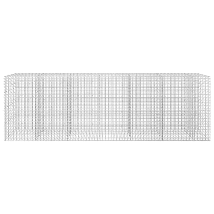 Gabion cu sârmă de 3,5 mm și plasă de 5x5 cm 650x30x200 cm WALTI