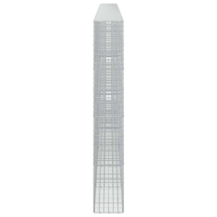 Gabion cu sârmă de 3,5 mm și plasă de 5x5 cm 650x30x200 cm WALTI