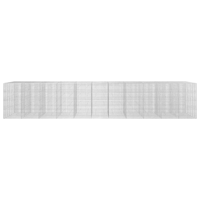 Gabion cu sârmă de 3,5 mm și plasă de 5x5 cm 1100x30x200 cm WALTI