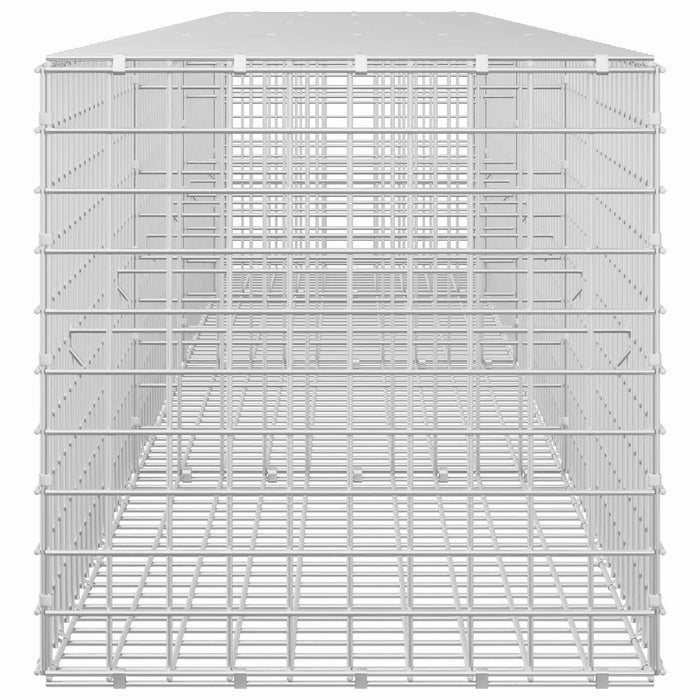 Gabion cu sârmă de 3,5 mm și plasă de 5x5 cm 350x50x50 cm WALTI