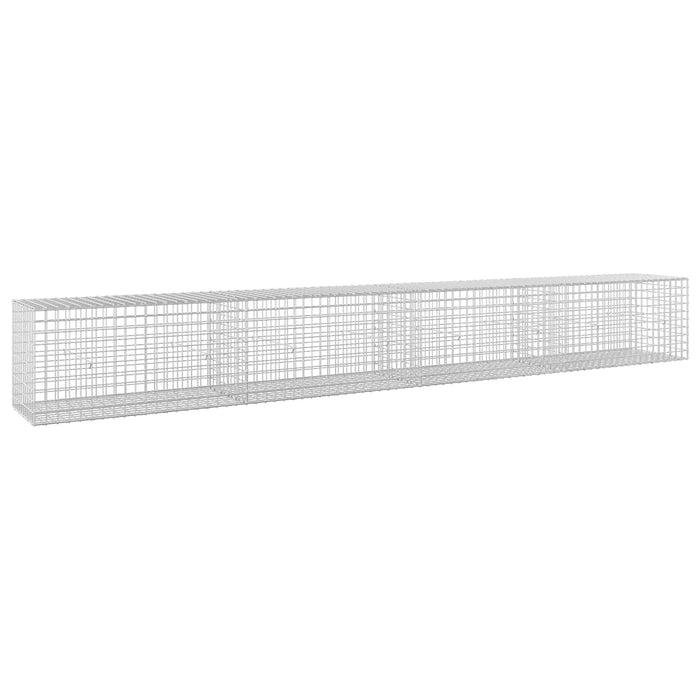 Gabion cu sârmă de 3,5 mm și plasă de 5x5 cm 400x50x50 cm WALTI