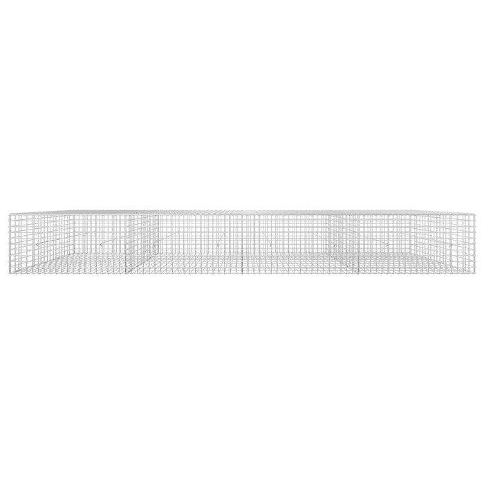 Gabion cu sârmă de 3,5 mm și plasă de 5x5 cm 400x50x50 cm WALTI