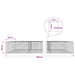 Gabion cu sârmă de 3,5 mm și plasă de 5x5 cm 800x50x50 cm - WALTI WALTI