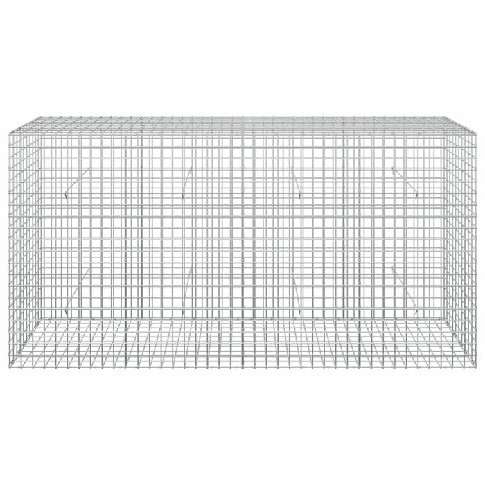 Gabion cu sârmă de 3,5 mm și plasă de 5x5 cm 200x50x100 cm WALTI