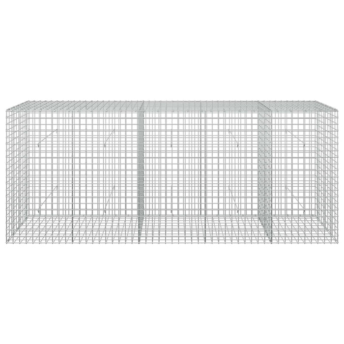 Gabion cu sârmă de 3,5 mm și plasă de 5x5 cm 250x50x100 cm WALTI
