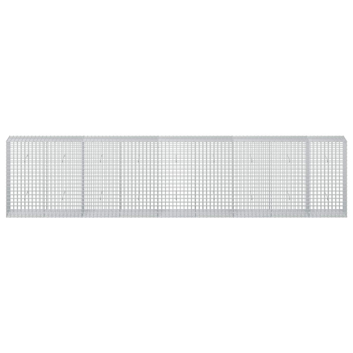 Gabion cu sârmă de 3,5 mm și plasă de 5x5 cm 450x50x100 cm WALTI