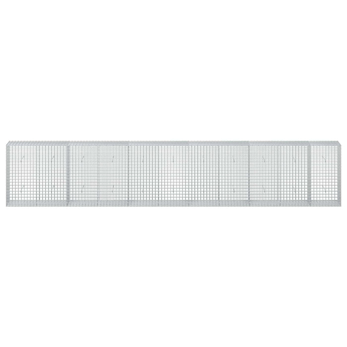 Gabion cu sârmă de 3,5 mm și plasă de 5x5 cm 550x50x100 cm WALTI