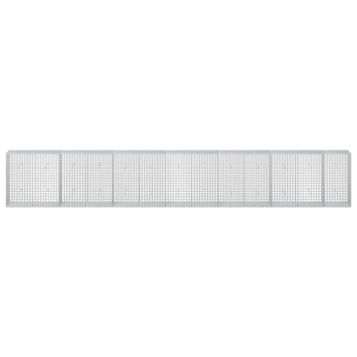 Gabion cu sârmă de 3,5 mm și plasă de 5x5 cm 650x50x100 cm WALTI