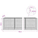 Gabion cu sârmă de 3,5 mm și plasă de 5x5 cm 700x50x100 cm - WALTI WALTI