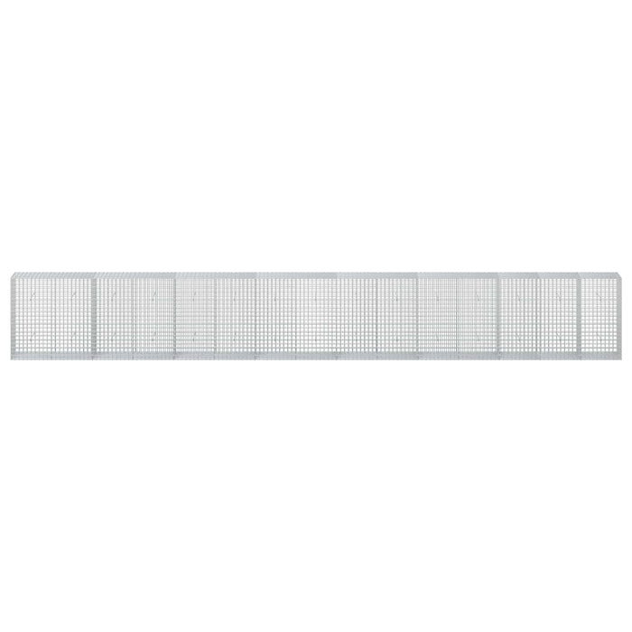 Gabion cu sârmă de 3,5 mm și plasă de 5x5 cm 750x50x100 cm WALTI