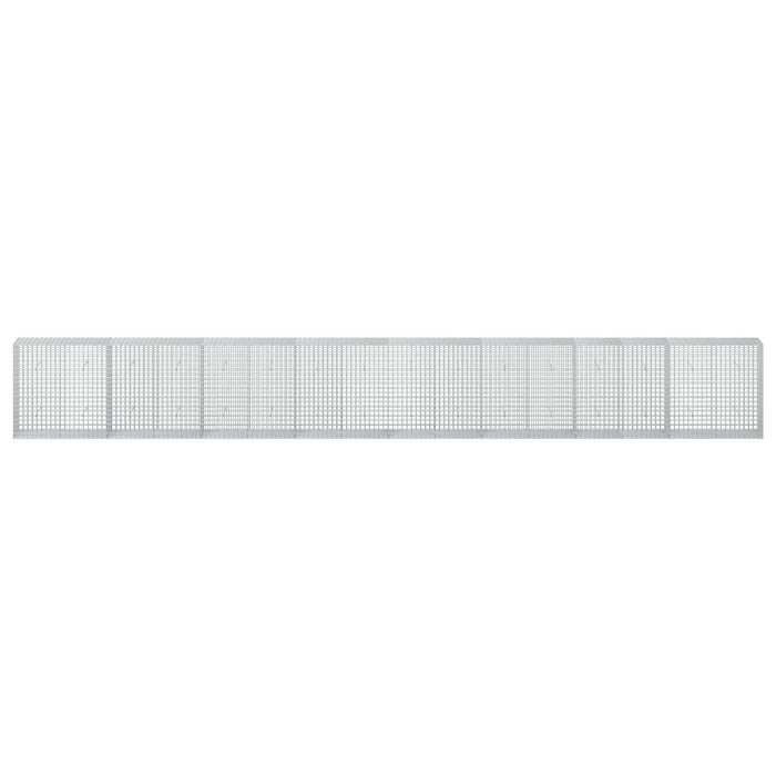 Gabion cu sârmă de 3,5 mm și plasă de 5x5 cm 800x50x100 cm WALTI