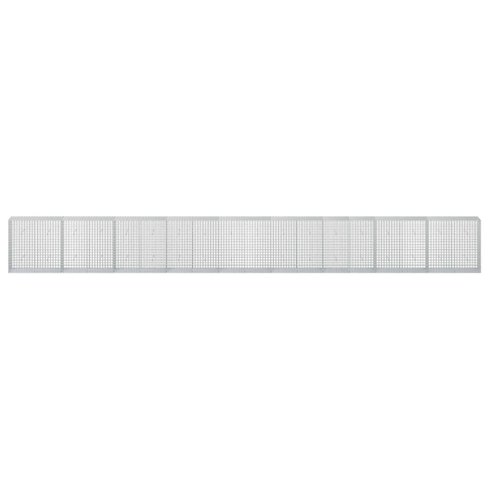 Gabion cu sârmă de 3,5 mm și plasă de 5x5 cm 900x50x100 cm WALTI