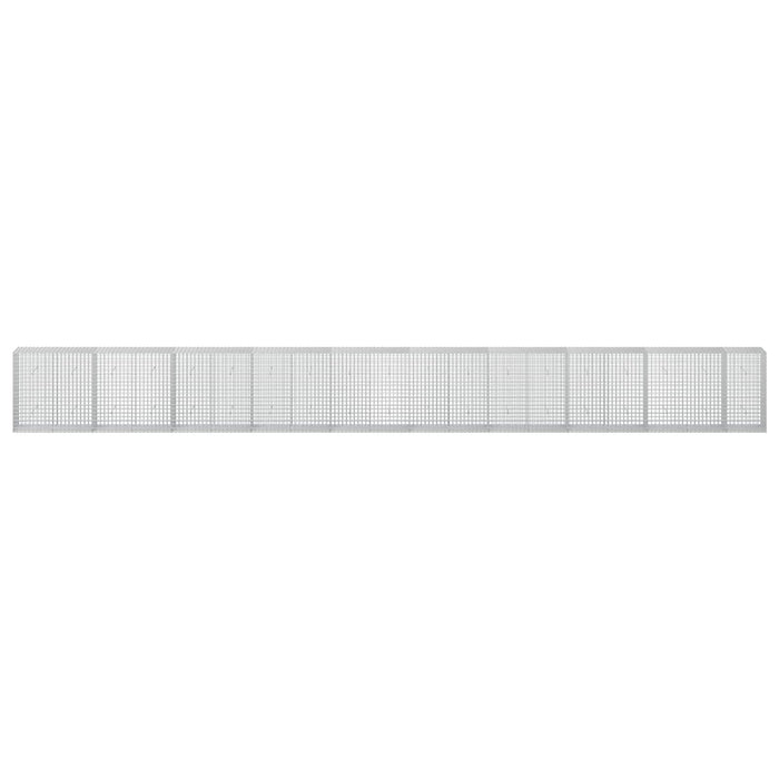Gabion cu sârmă de 3,5 mm și plasă de 5x5 cm 950x50x100 cm WALTI