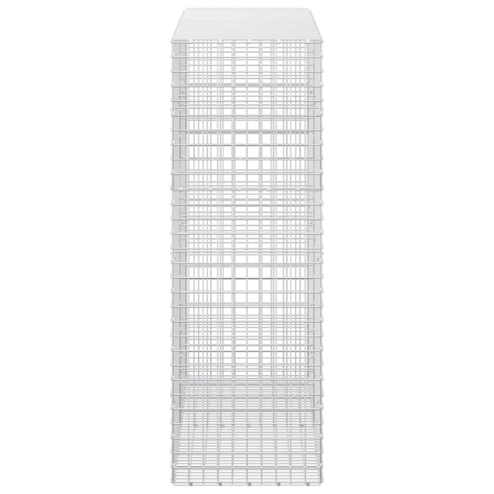 Gabion cu sârmă de 3,5 mm și plasă de 5x5 cm 200x50x150 cm WALTI