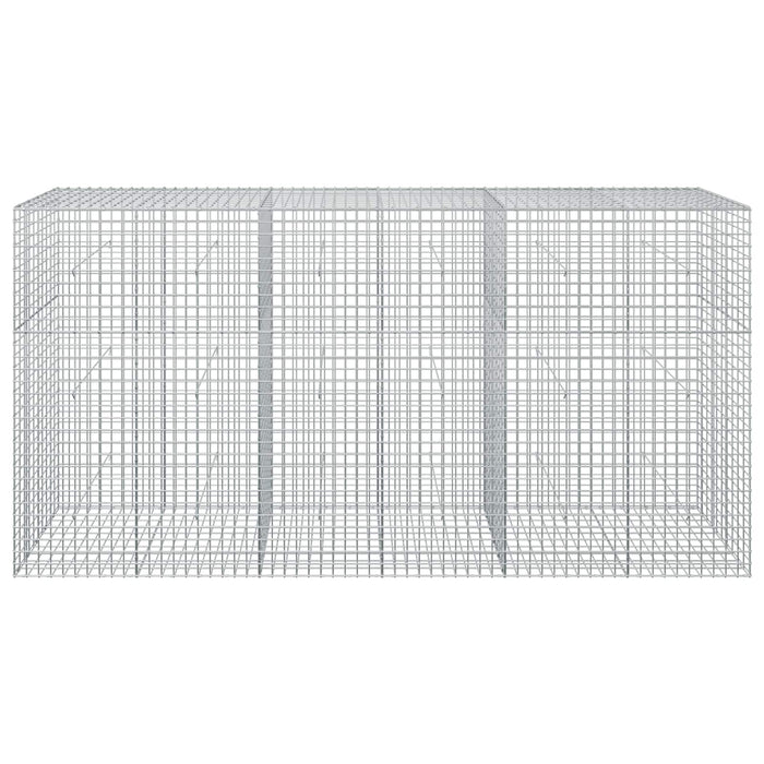 Gabion cu sârmă de 3,5 mm și plasă de 5x5 cm 300x50x150 cm WALTI