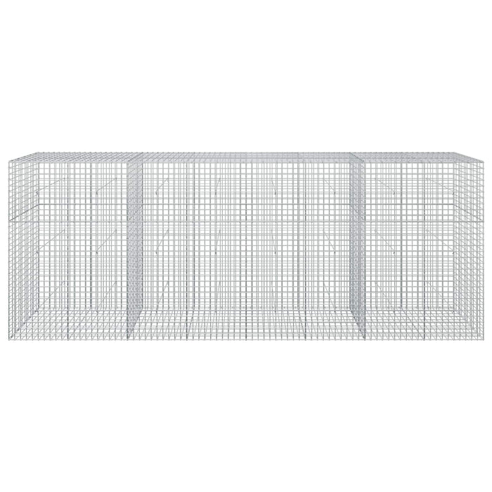 Gabion cu sârmă de 3,5 mm și plasă de 5x5 cm 400x50x150 cm WALTI