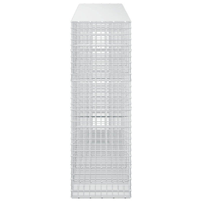 Gabion cu sârmă de 3,5 mm și plasă de 5x5 cm 550x50x150 cm - WALTI WALTI