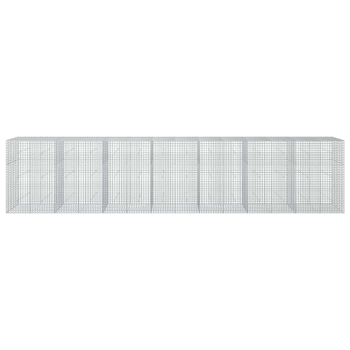 Gabion cu sârmă de 3,5 mm și plasă de 5x5 cm 700x50x150 cm WALTI
