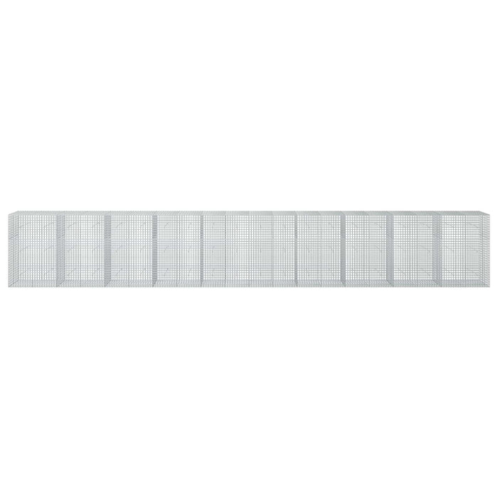 Gabion cu sârmă de 3,5 mm și plasă de 5x5 cm 1000x50x150 cm WALTI