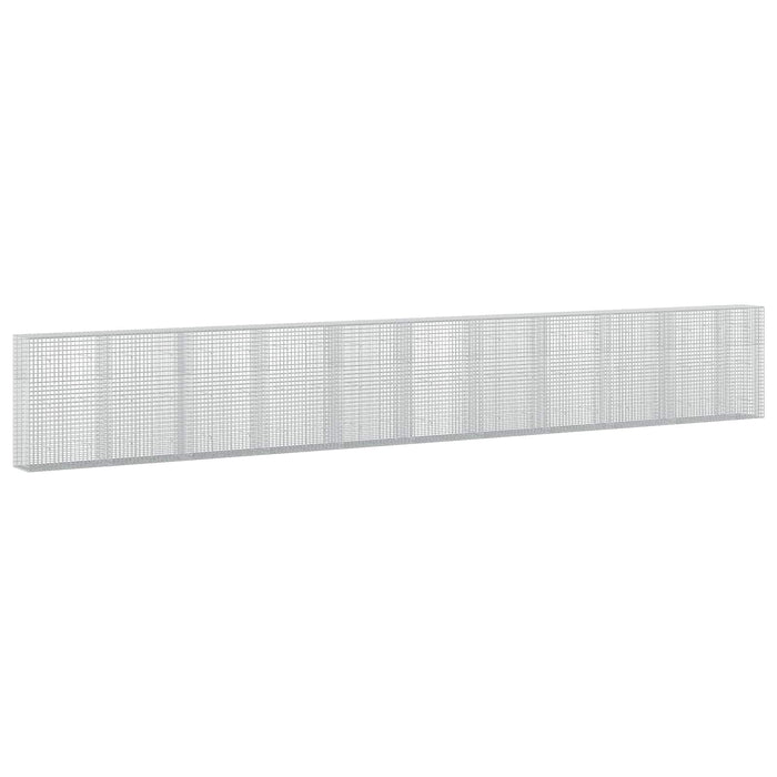 Gabion cu sârmă de 3,5 mm și plasă de 5x5 cm 1050x50x150 cm WALTI