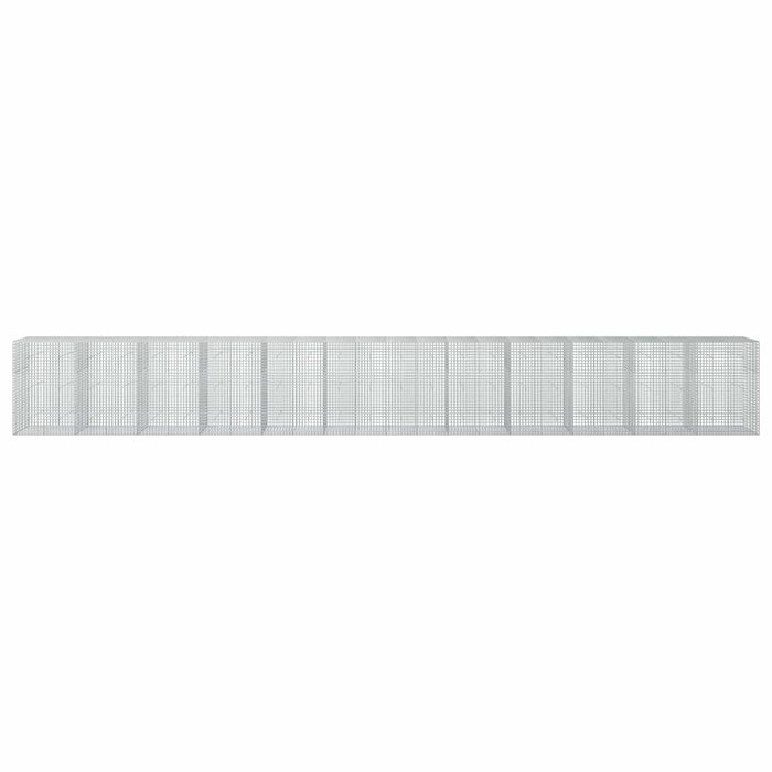Gabion cu sârmă de 3,5 mm și plasă de 5x5 cm 1200x50x150 cm WALTI