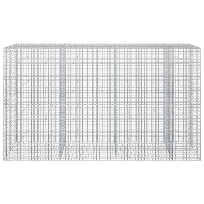 Gabion cu sârmă de 3,5 mm și plasă de 5x5 cm 350x50x200 cm WALTI