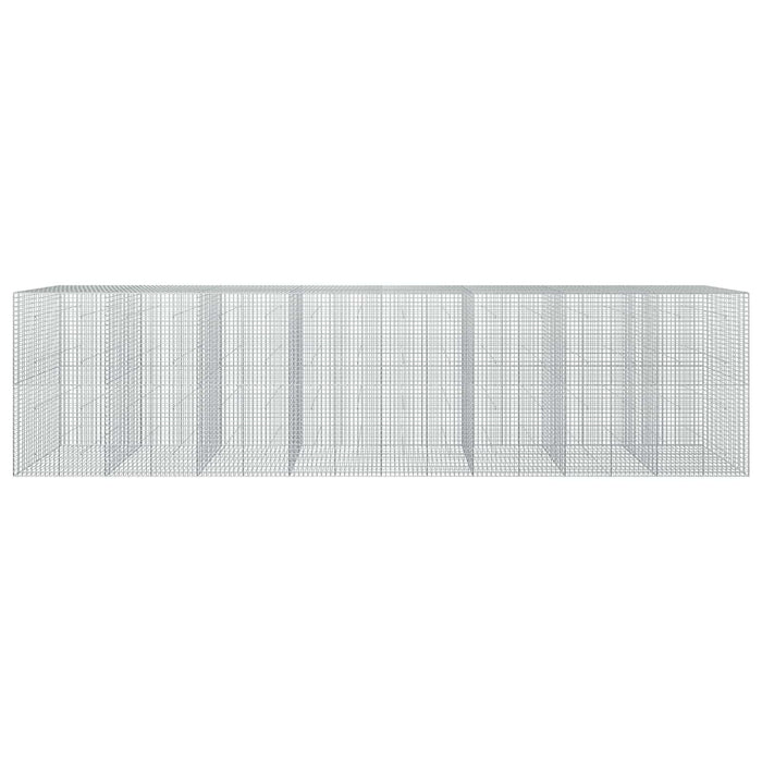 Gabion cu sârmă de 3,5 mm și plasă de 5x5 cm 800x50x200 cm WALTI